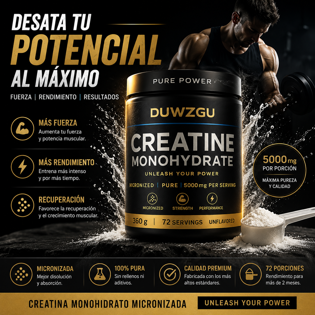 creatina monohidrato pure power