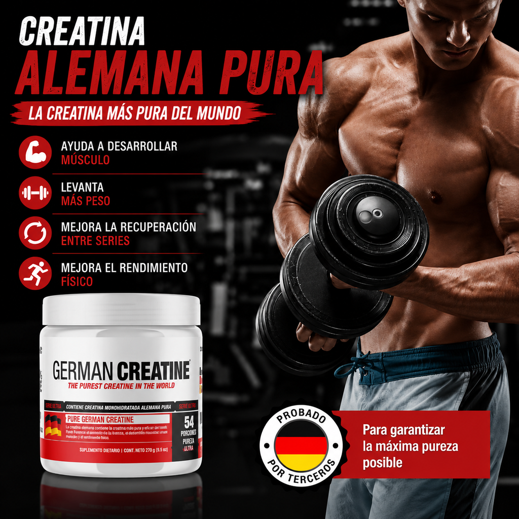 creatina monohidratada alemana 270g
