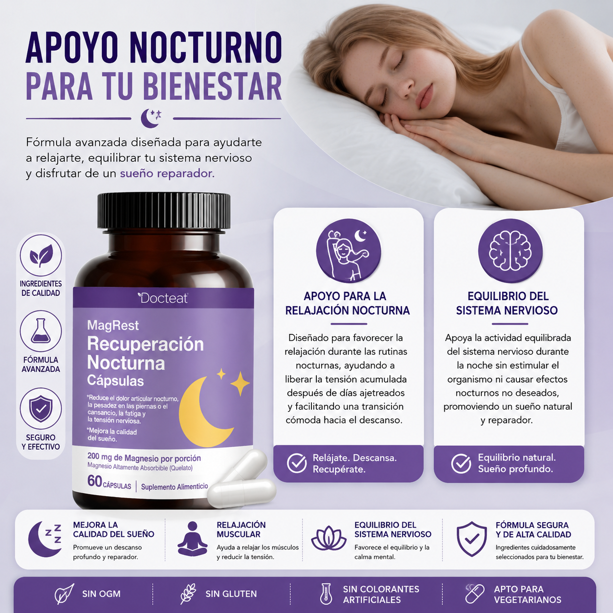 Cápsulas naturales para dormir
