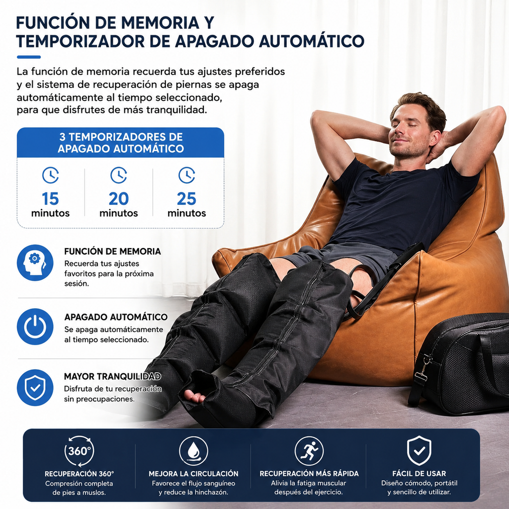 masajeador de piernas por compresión airWave