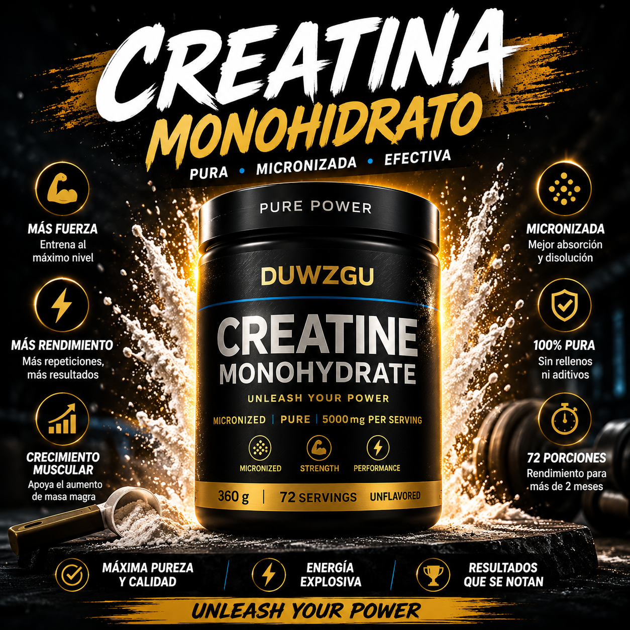creatina monohidrato pure power